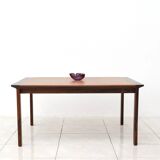 Rosewood and Leather Coffee Table by Hans Olsen