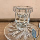 Pair of crystal candlesticks