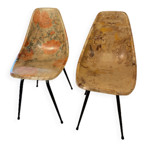 Paire de chaises La Cigogne