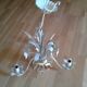 Lustre vintage en métal à décor floral