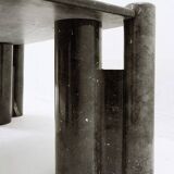 Mid-century modern Black marble square coffee table - 1970s