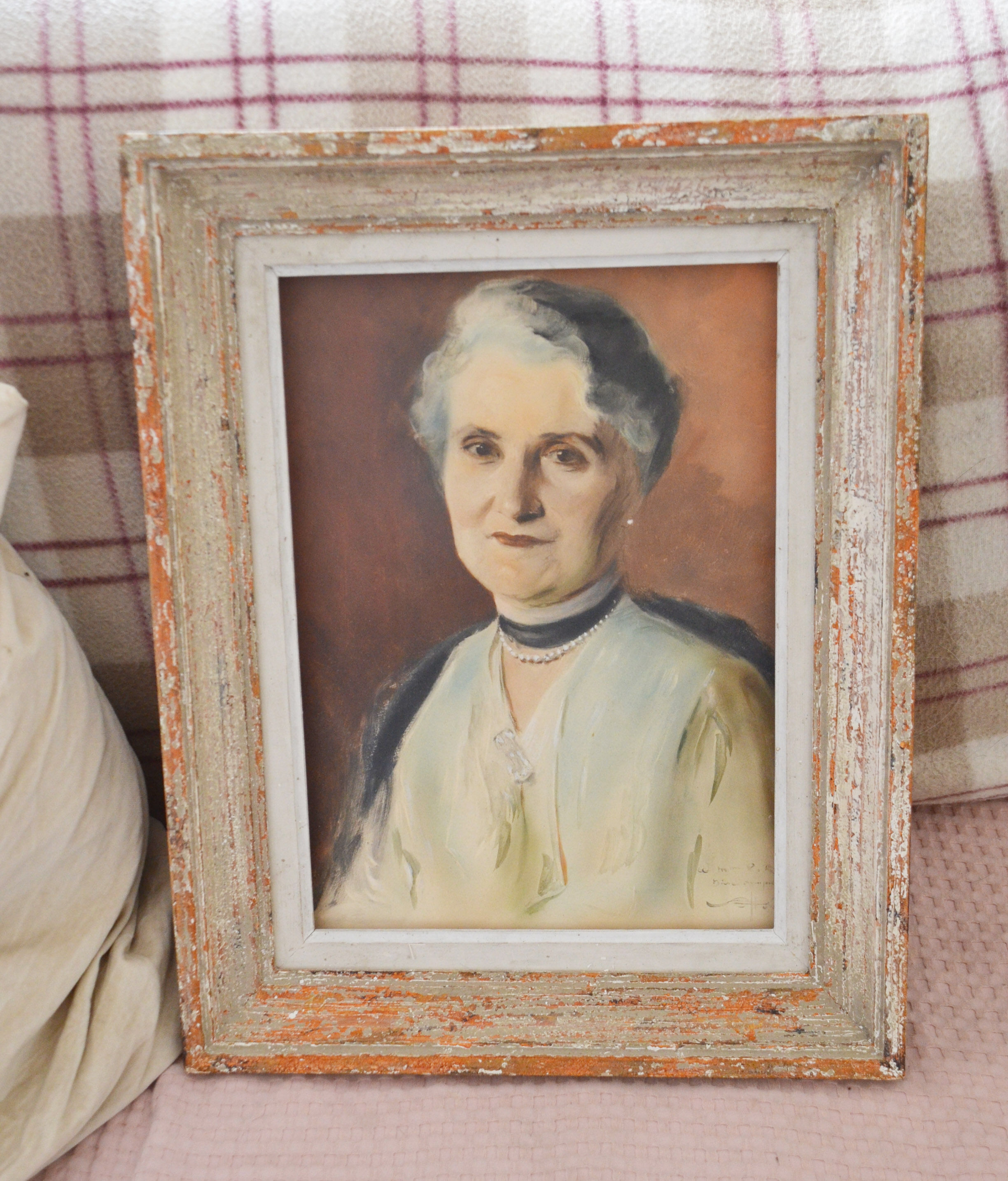 Oil portrait old woman 1939