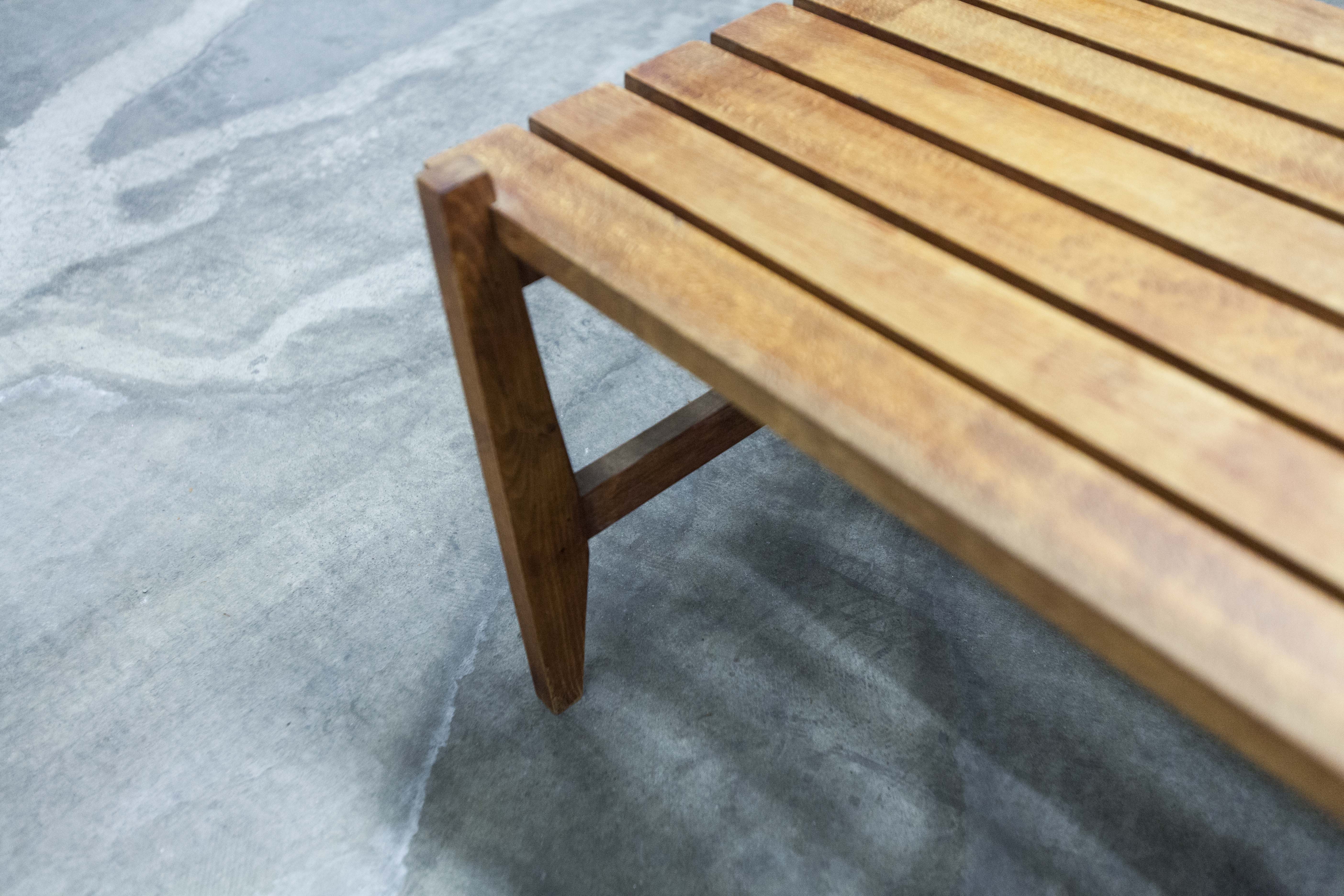 50s solid wood side table