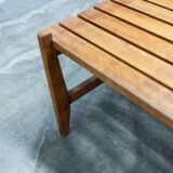 50s solid wood side table