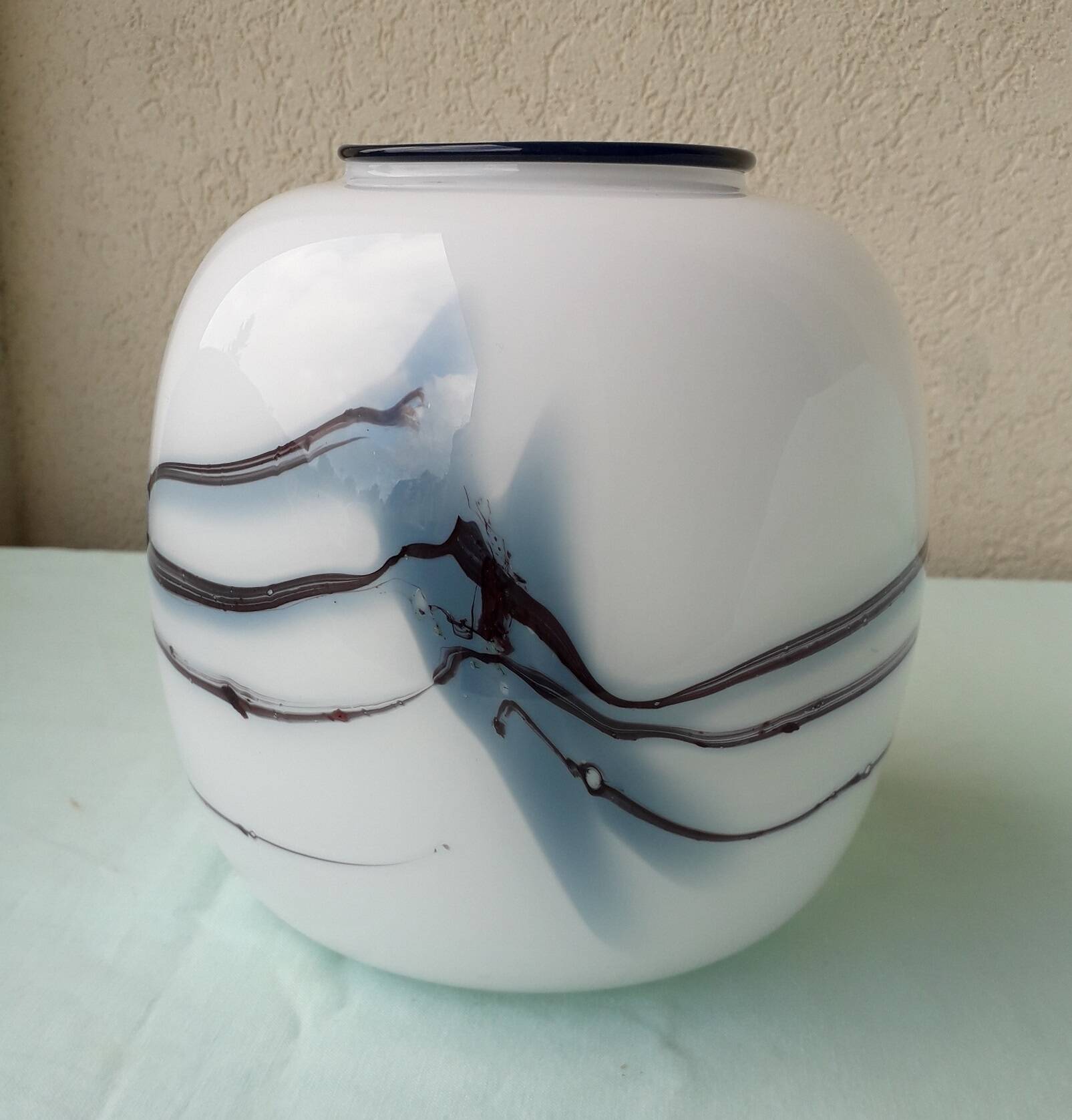 Vase danois verre Michael Bang Holmegaard
