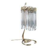 Lampe en Bronze et Pendeloques par H. Guimard, France, Art Nouveau, c. 1910