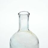 Blown glass bottle by Claude Morin, Dieulefit circa 1975