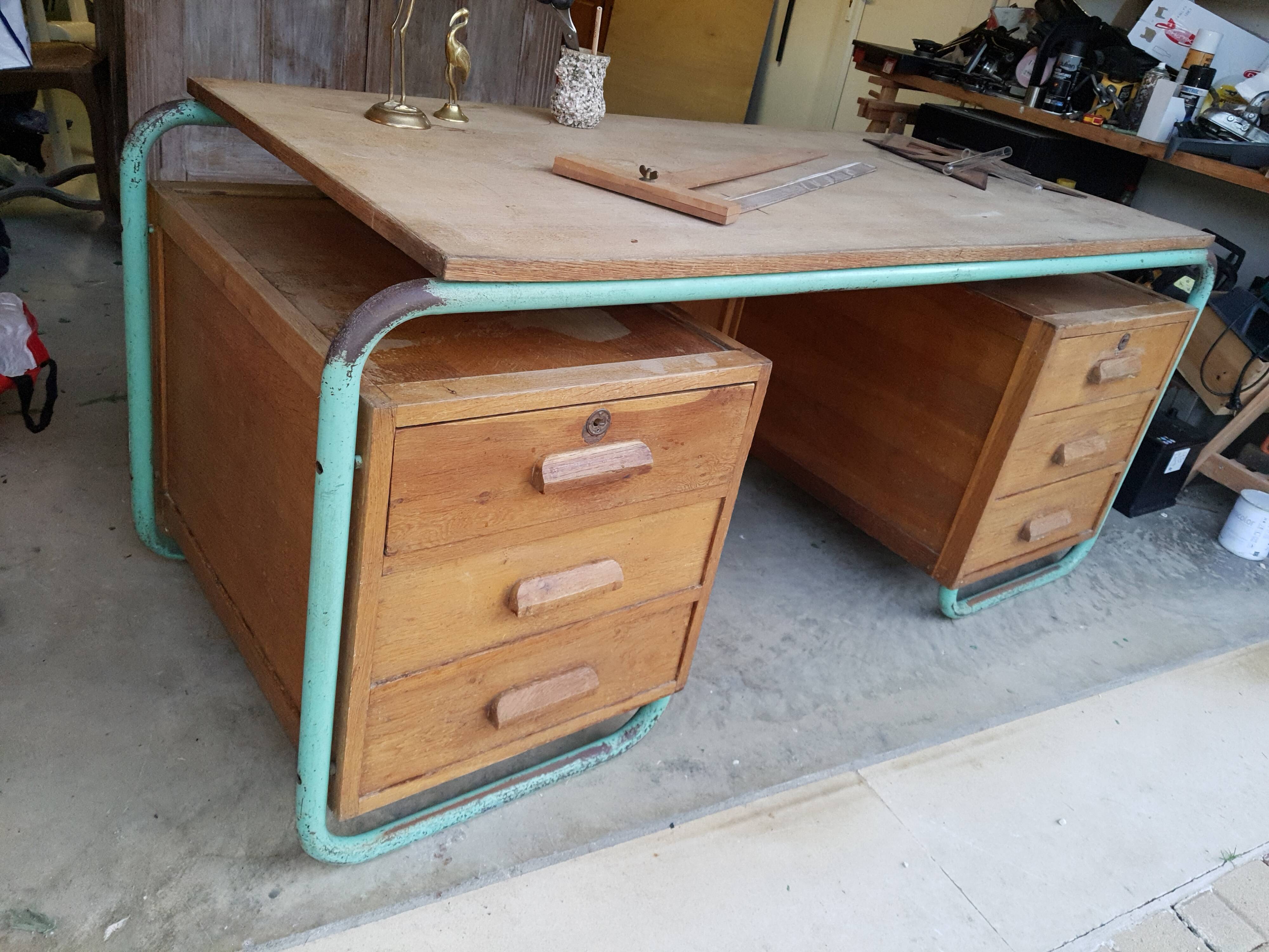 Vintage school master desk