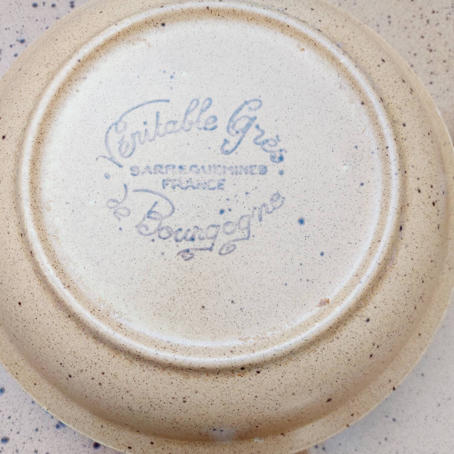 Sarreguemines stoneware soup plates