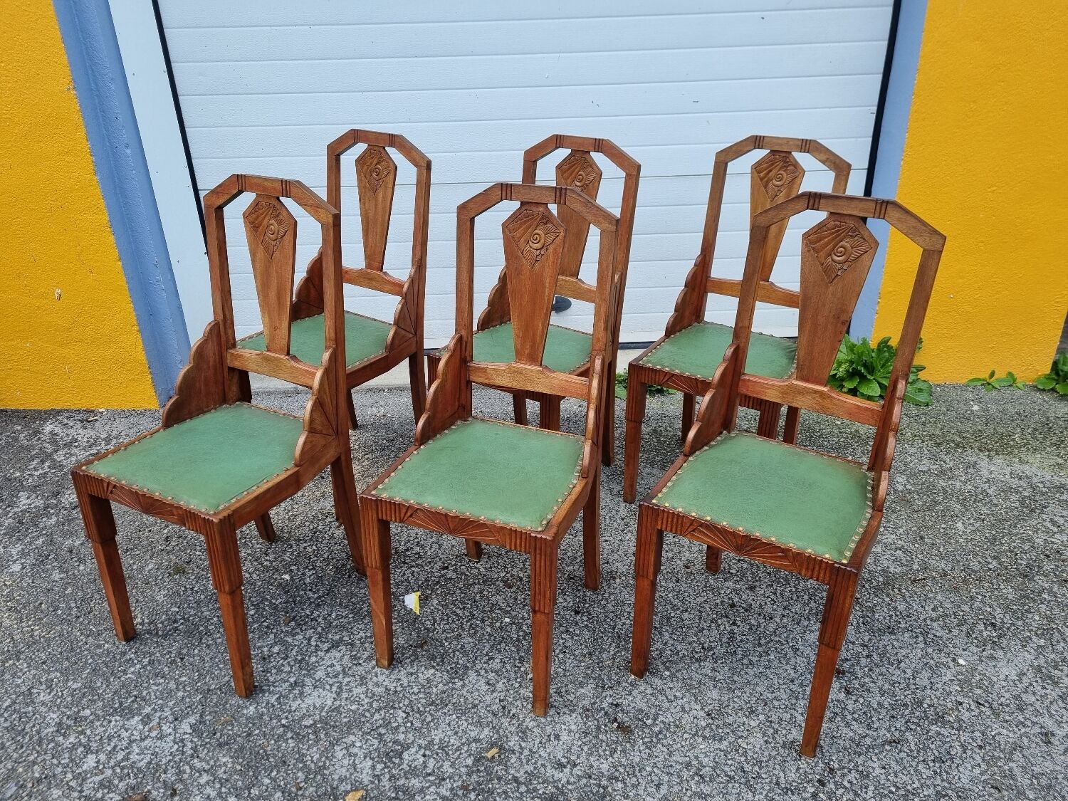 6 Art Nouveau chairs 1910
