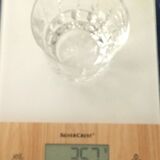 Series of 18 crystal glasses Saint Louis Manhattan Bar