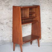 Vintage wooden furniture, Roger Landault shelf for ABC, 1950s.