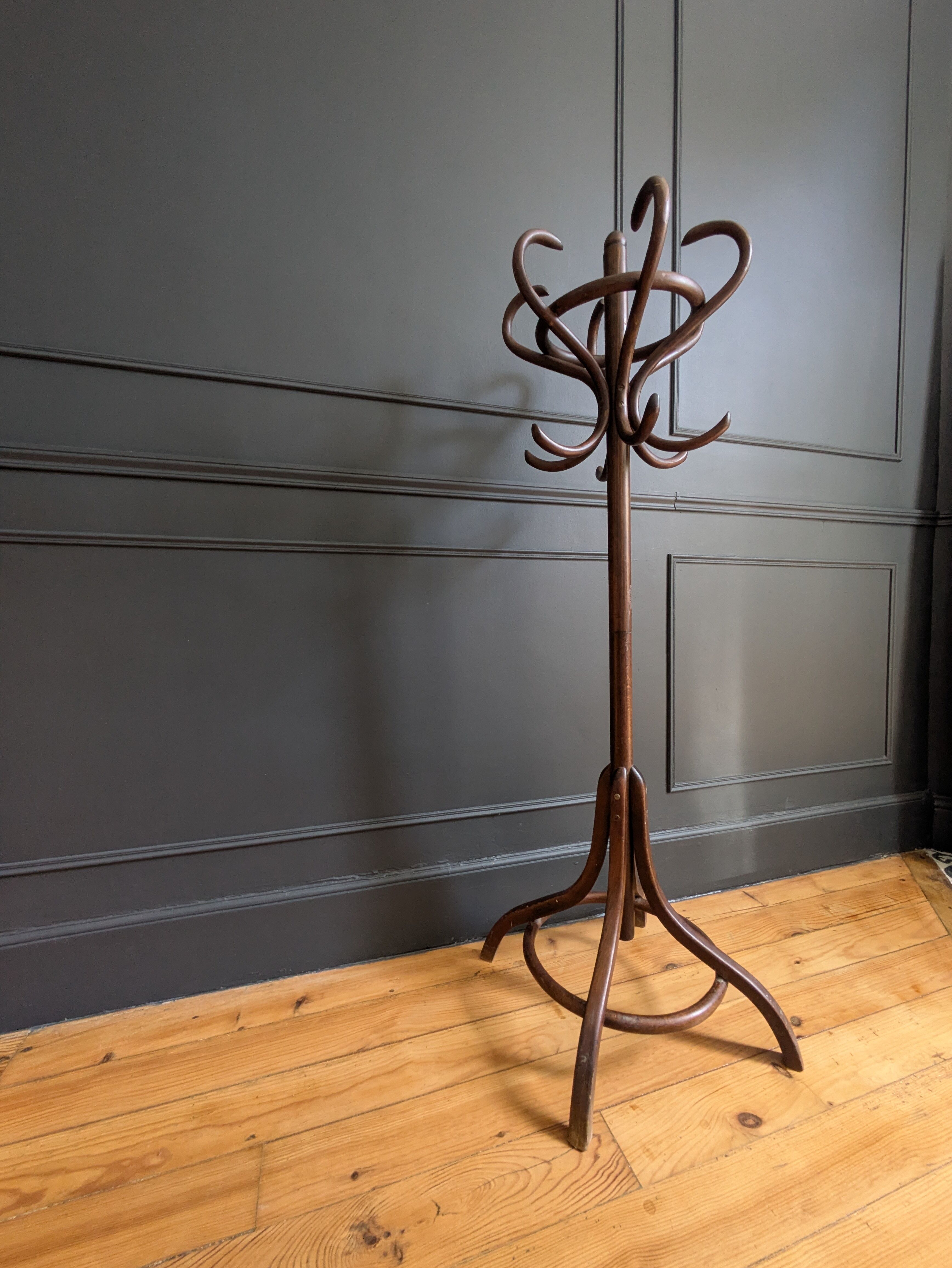 Parrot coat rack for a child's room attributed to Thonet.