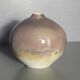 Fance Franck brown enameled ceramic ball vase