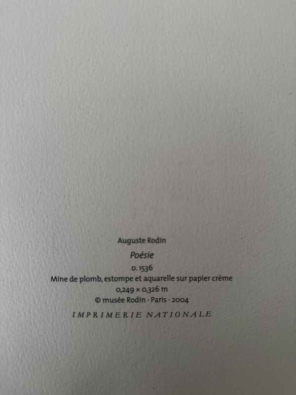 Tableau reproduction officielle Imprimerie nationale, Musée Rodin