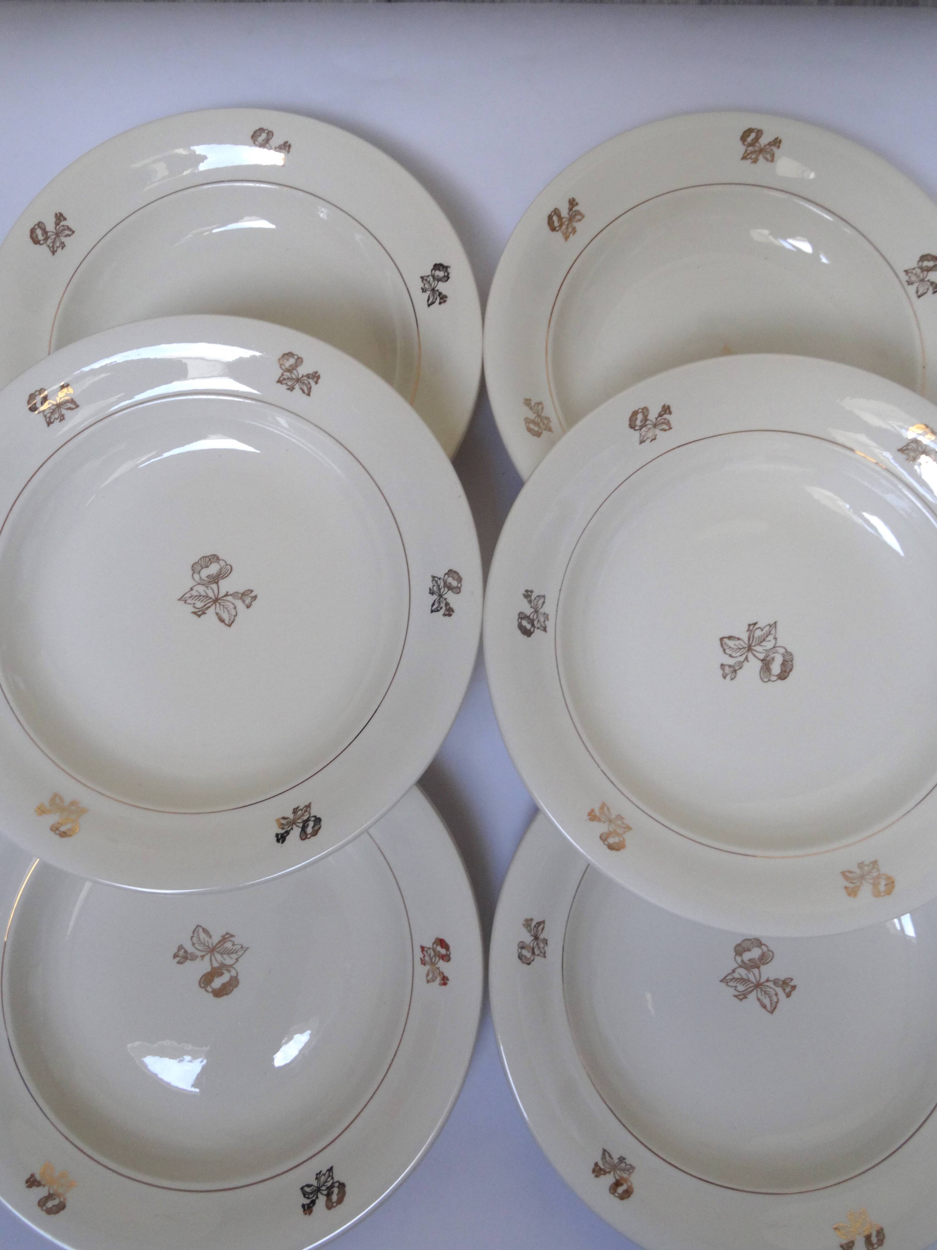 6 Villeroy & Boch soup plates