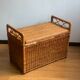 Coffre rotin vintage