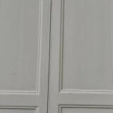 Pair of 19th-century cupboard doors and their frame (1st), woodwork