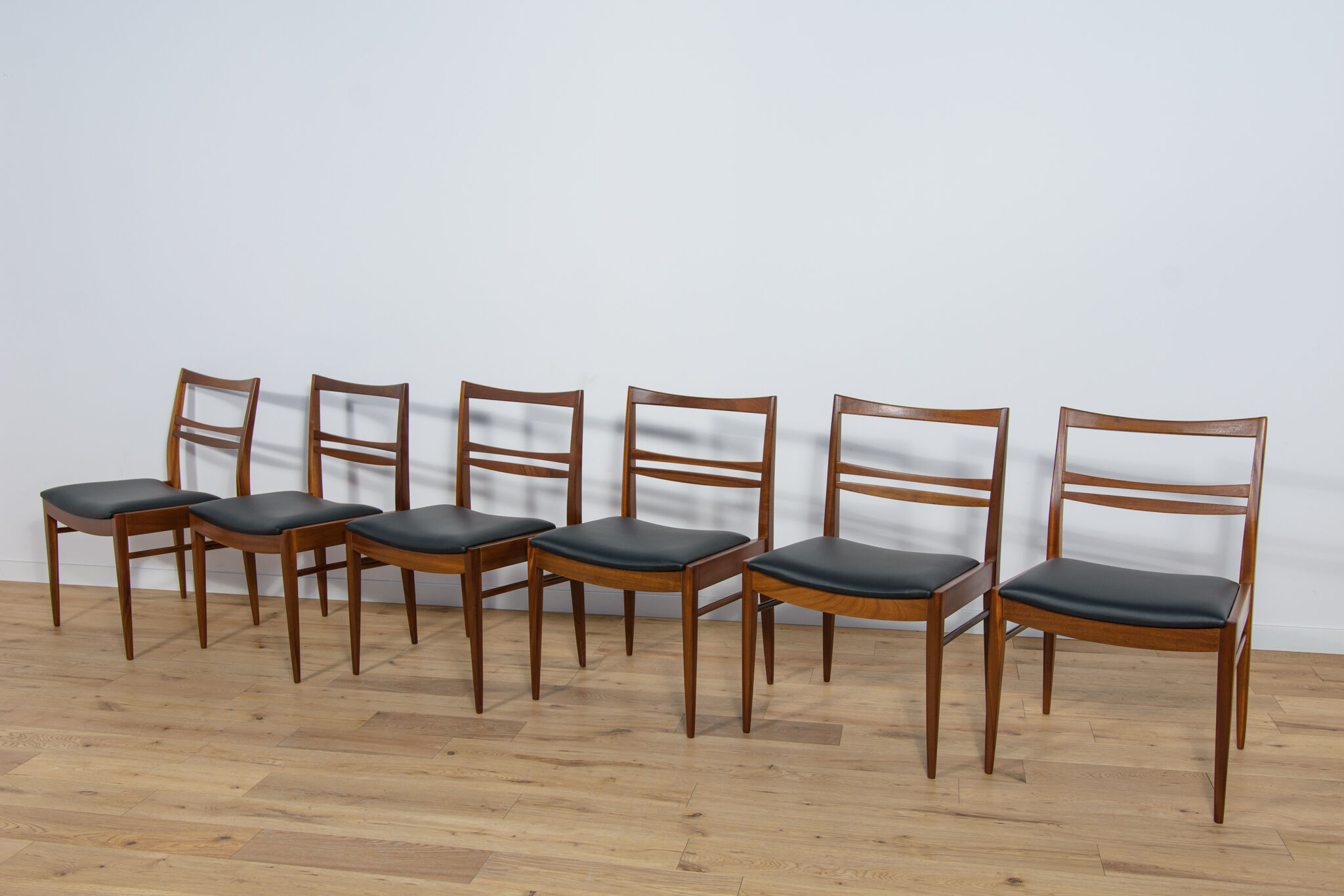 Mid Century Teak Dining Chairs, 1960s, Set of 6