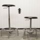 Pair of Mirima brand telescopic and rotating stools (84 to 53cm)