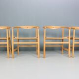 Set of four vintage First Chair PP201 by Hans J Wegner for Pp Furniture, De