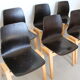 6 adult chairs pagholz wooden legs