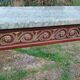 Console ancienne style louis xvi avec plateau marbre