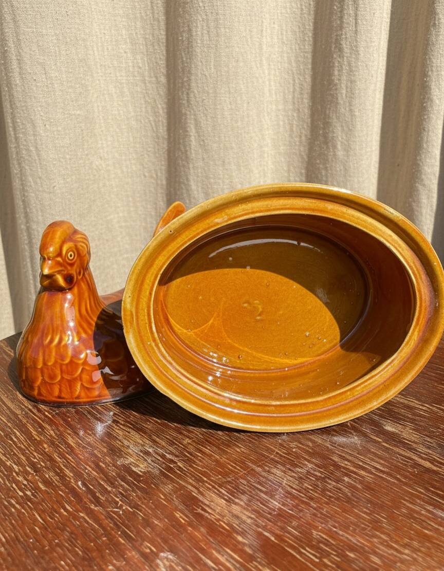 Terrine in a chicken shape