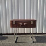 Brown vintage suitcase