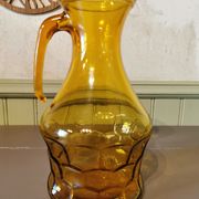 Vintage yellow glass jug