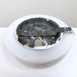 Vintage opaline round ceiling light