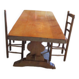 solid oak monastery table
