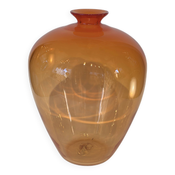 Vase verre soufflé, V de  B, Ornements