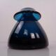 Hand-Blown Blue Glass Vase, Italy, 1960s