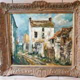 Fernand Laval (1886/95-1966) - Oil on canvas - "Rue de village" - Signed lower left 1951