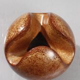 Roberto Rigon & Bertoncello Ceramiche trilobed sphere vase Italy 1970