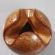 Roberto Rigon & Bertoncello Ceramiche trilobed sphere vase Italy 1970