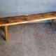 Bench 140 cm old patinated solid wood