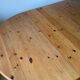 Round solid pine dining table with 2 extensions
