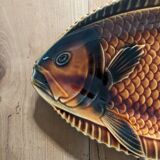Assiettes et plat poisson Sarreguemines