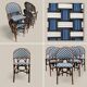 6 rattan bistro chairs
