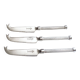 Lot de 3 petits couteaux à fromage métal argenté