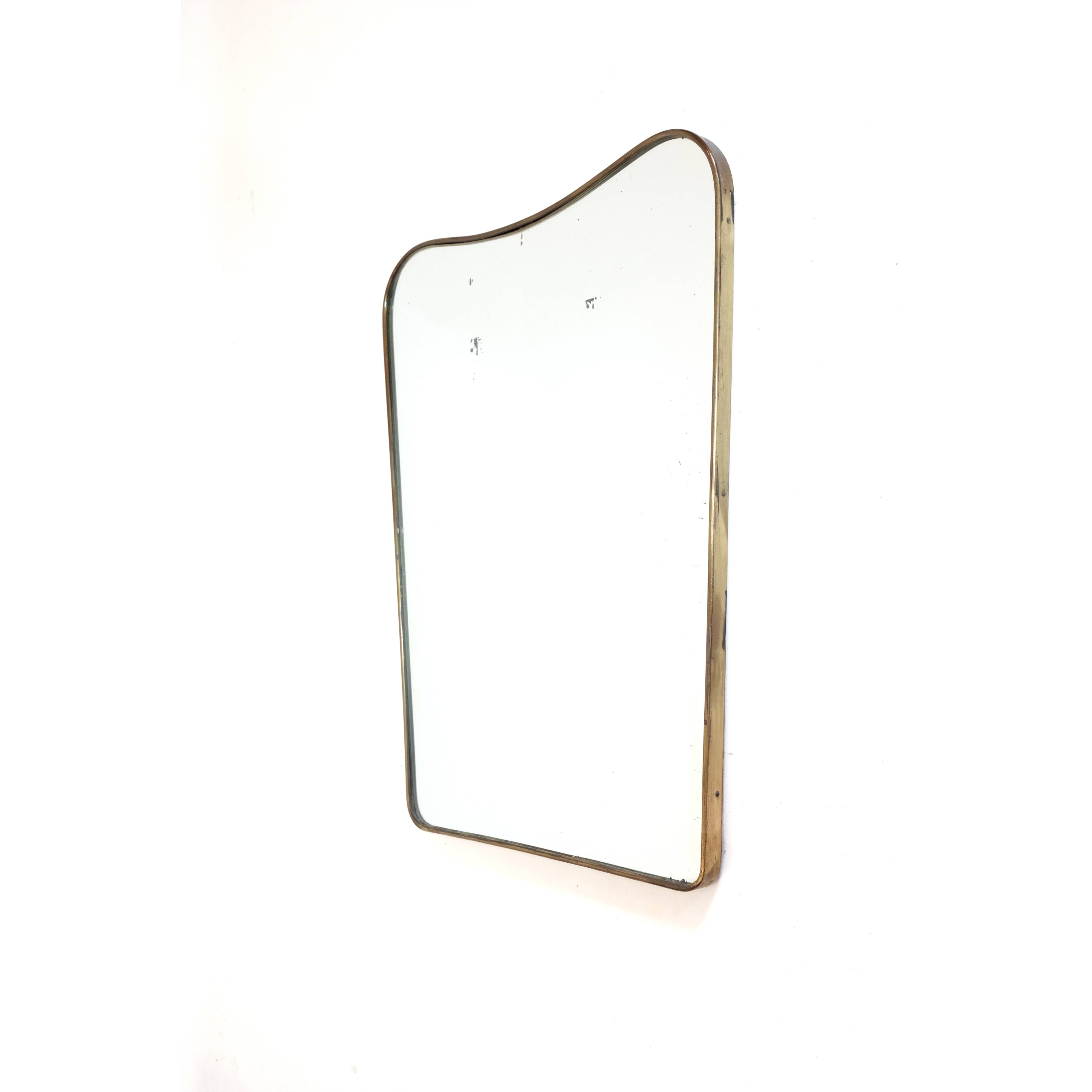 Large Italian mirror from the 50s, 71x57 cm.