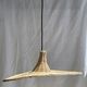 Small suspension, rattan luminaire in hat shape D:60cm