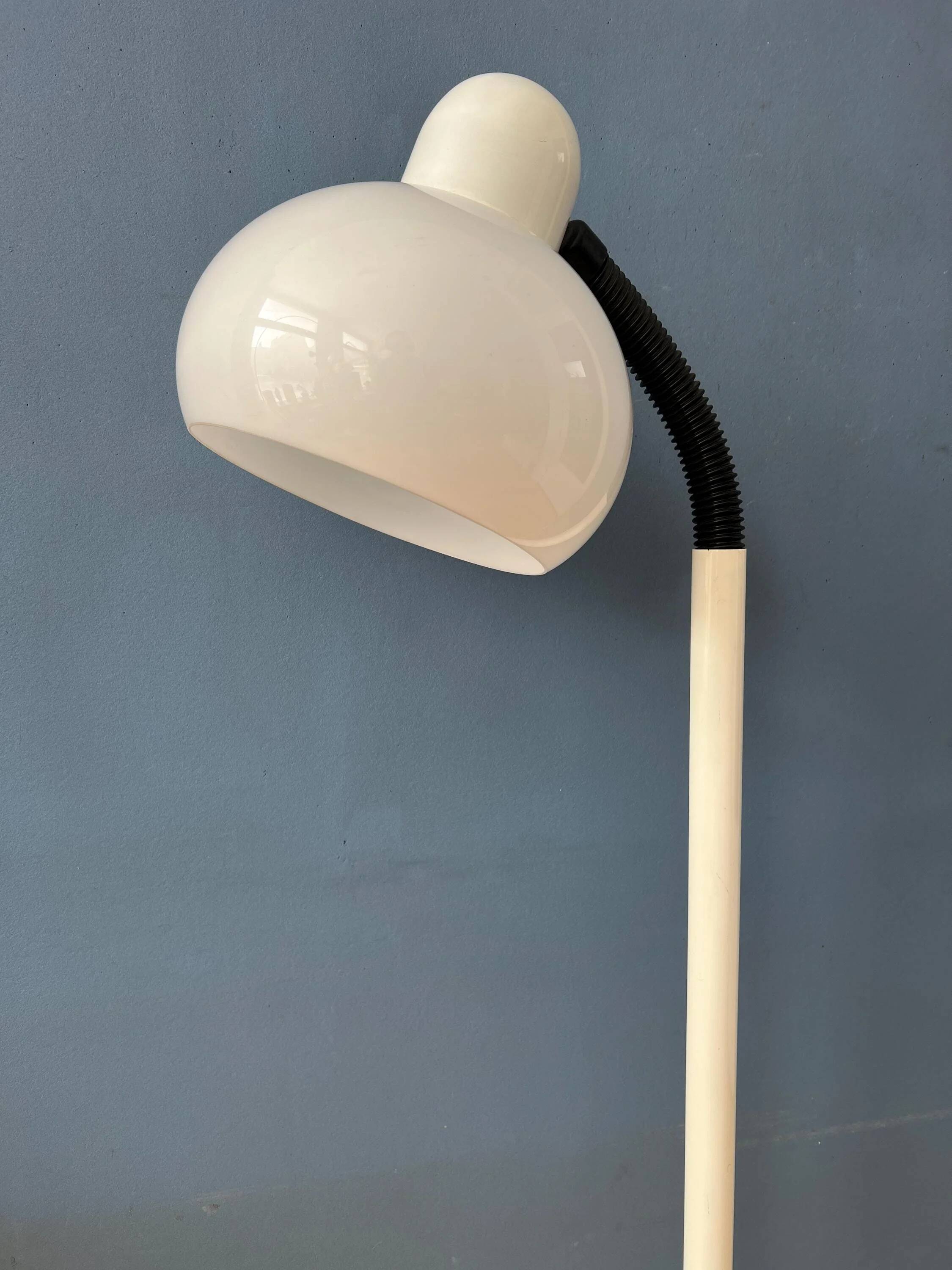 White mushroom floor lamp Mid-Century Space Age by Hala Zeist
