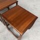 Vtg Mid Century Quadrille Teak Sunelm Nest Of Tables Side Coffee Table Danish