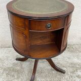 Bookcase pedestal table rotating table 3 drawers
