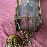 Pendant lamp 2 brass candles