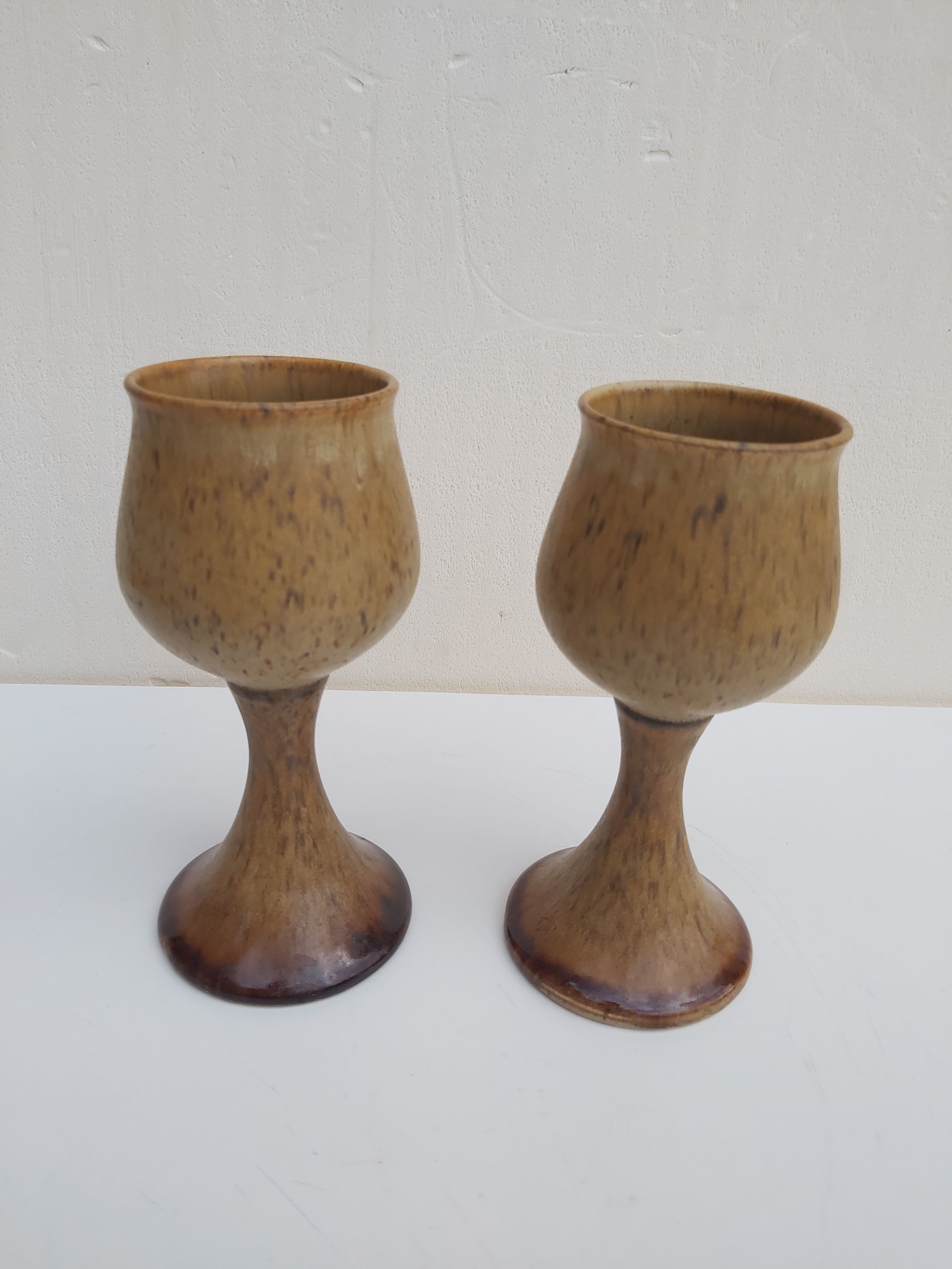 Duo beer cups Pottery Rye Sussex