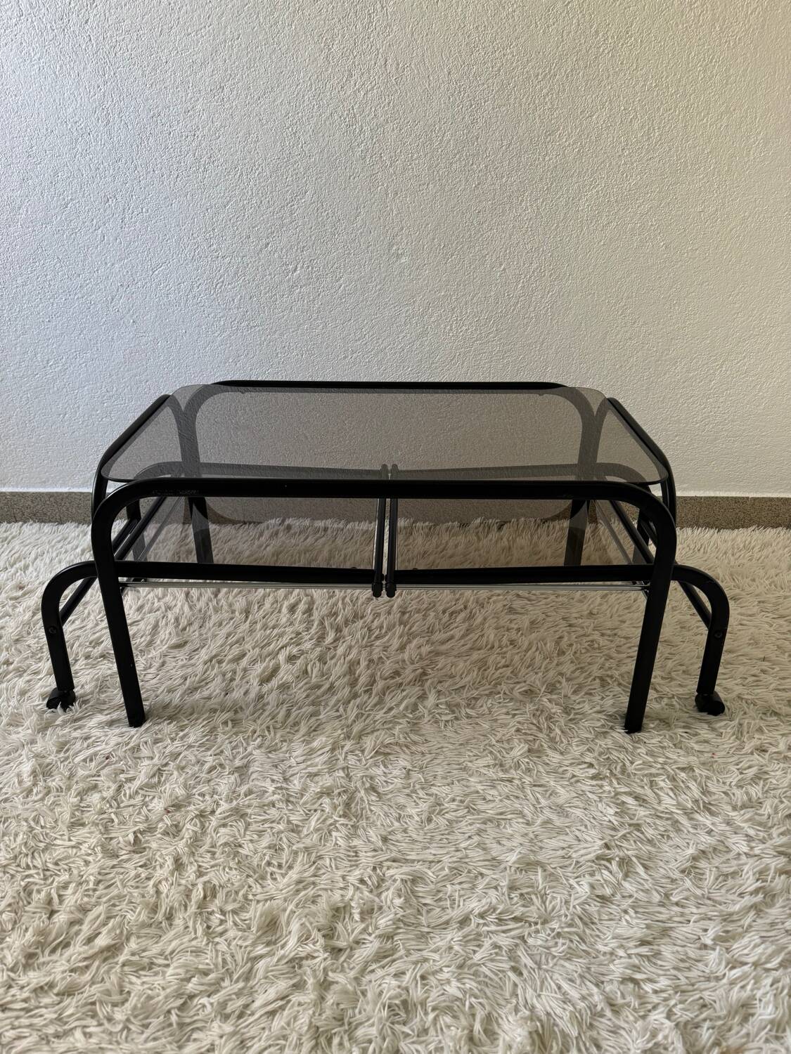 Table basse extensible design Memphis années 80